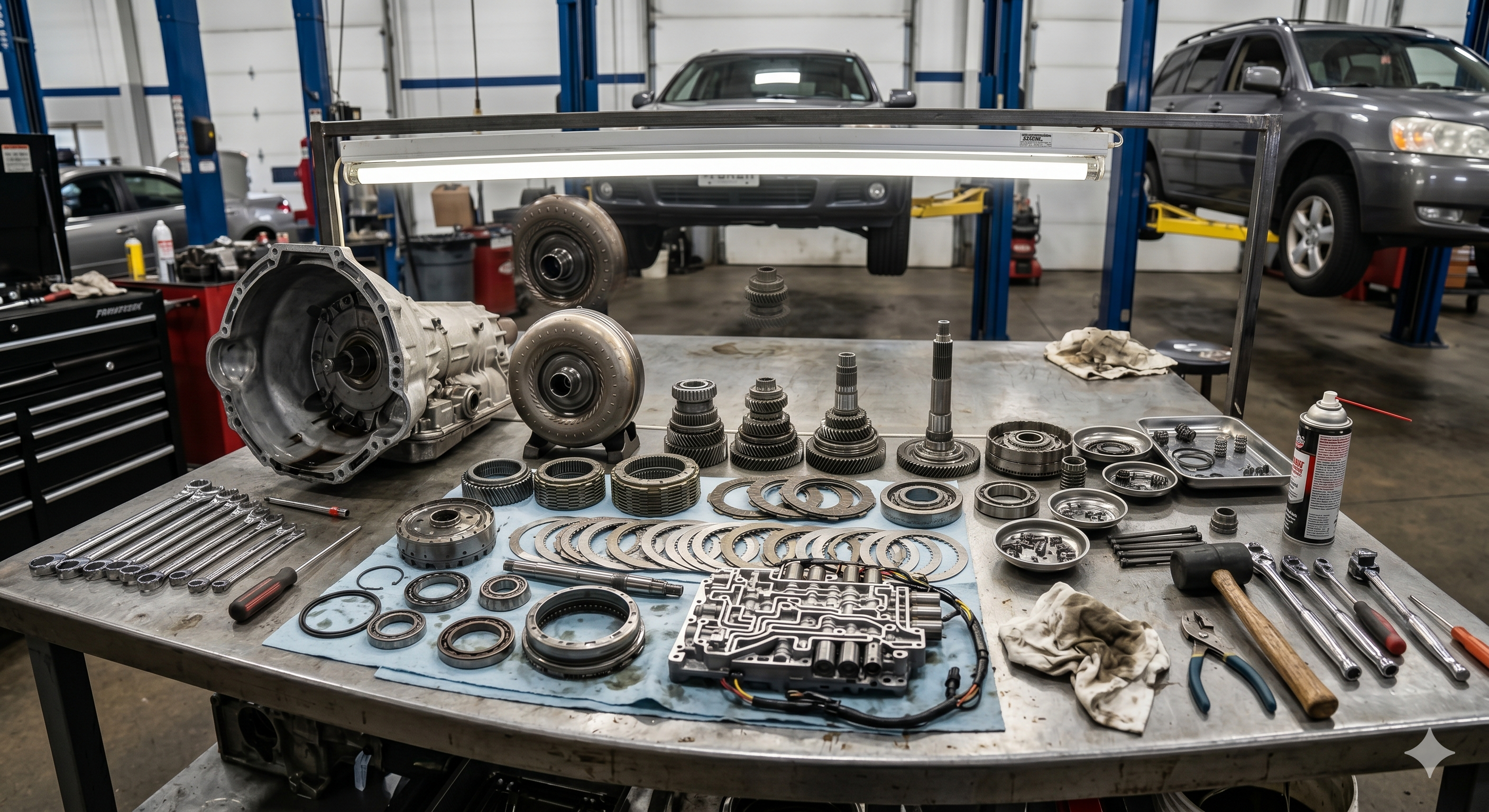 Transmission rebuild in progress at Destin Transmission
